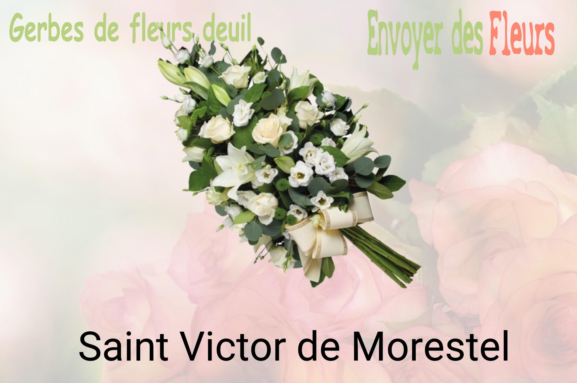 Gerbe de fleurs de deuil livrée à Saint-Victor-de-Morestel